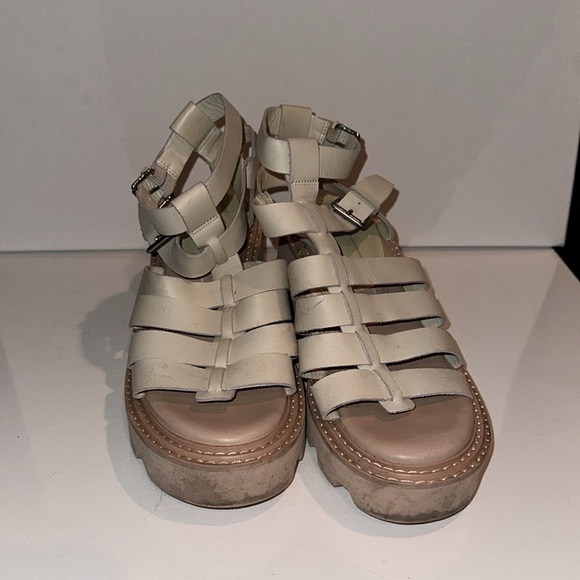 DOLCE VITA Gladiator 90's Womens Ivory Platform Sandals 8 - Picture 4 of 5